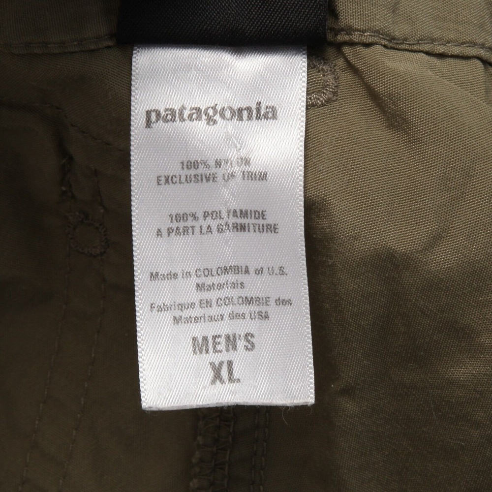 Patagonia Shorts Men Extra Large Green Nylon Flat Front 7" Inseam - Picture 5 of 10